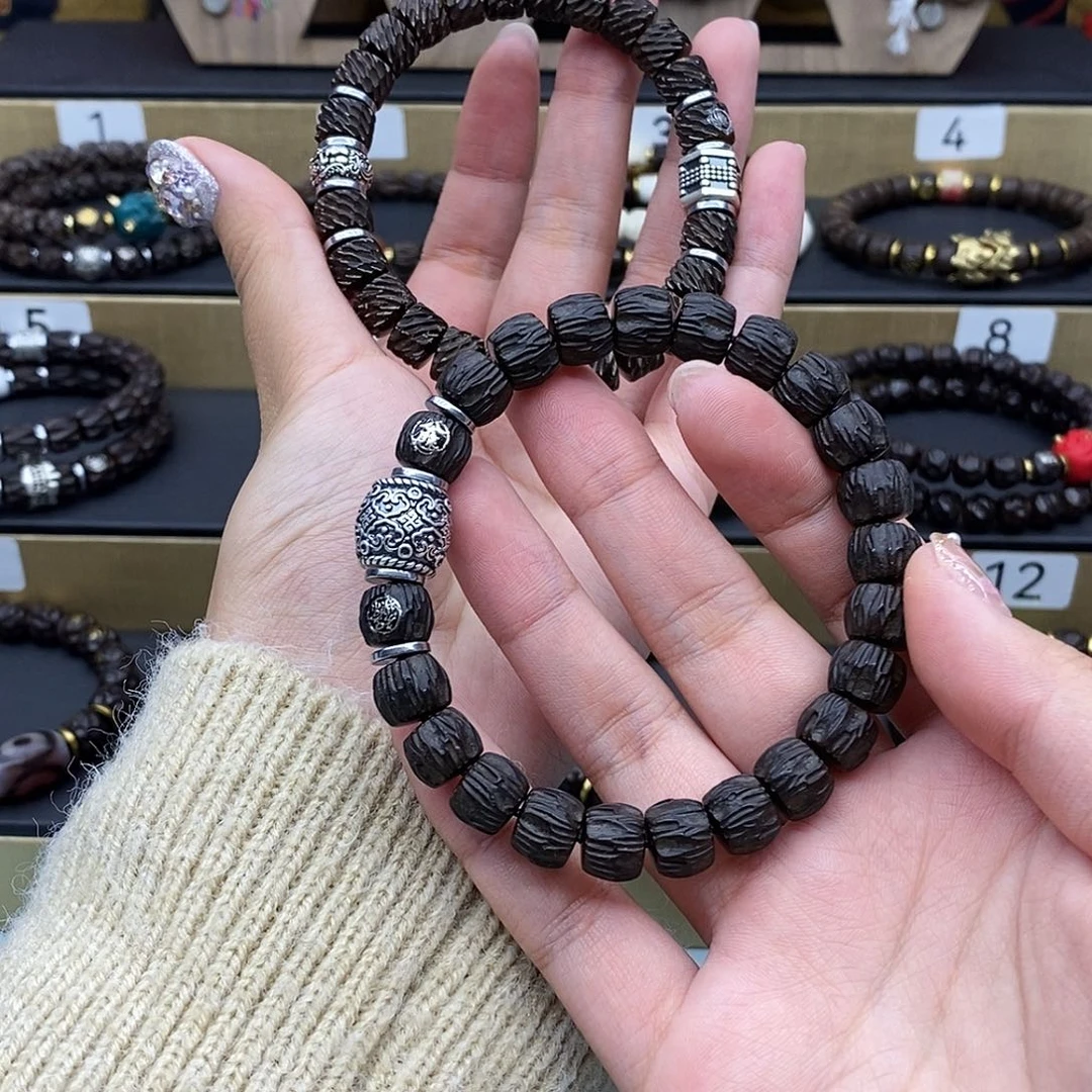 盐***理手串椰蒂原生态10*8配饰换成龙鳞那一套标不动