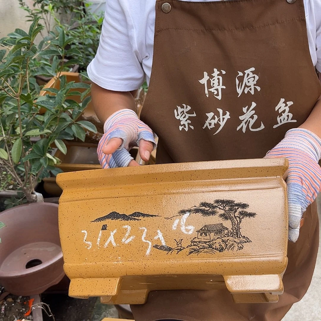 紫砂花盆盆景艺术