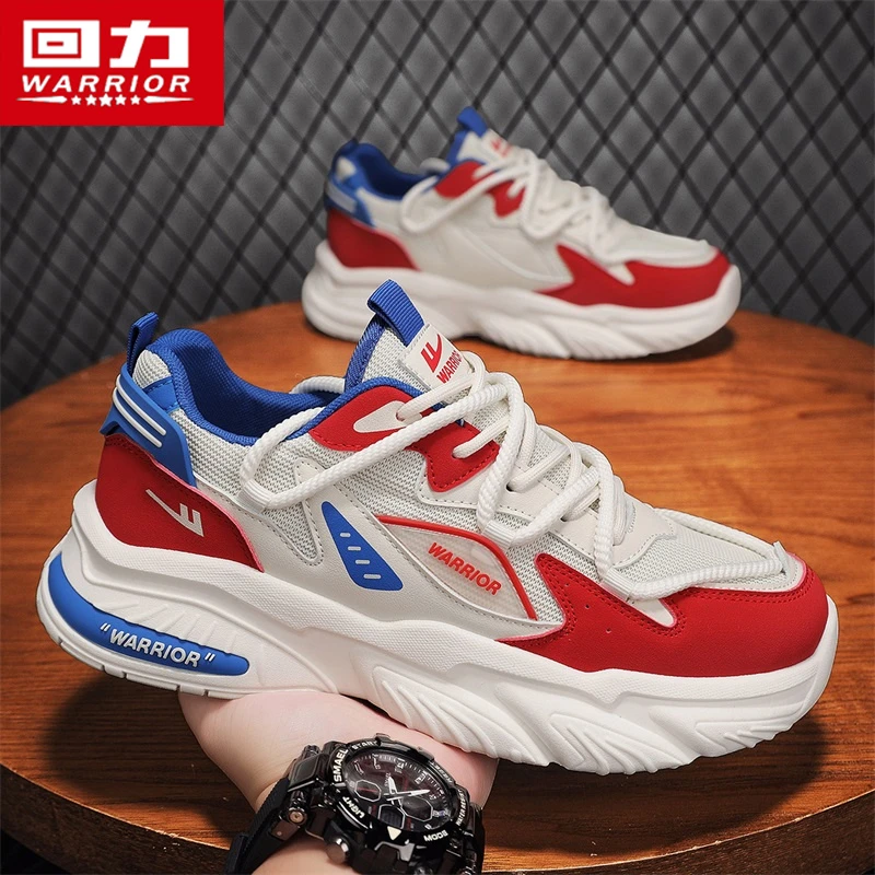 回力男鞋春季新款网面潮流网面鞋男士时尚百搭休闲青少年老爹鞋