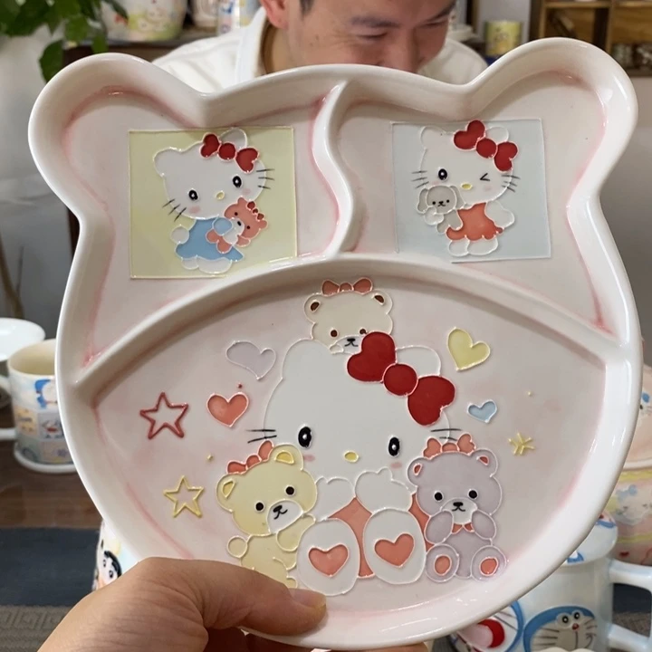 瓷片景德镇釉下彩手绘