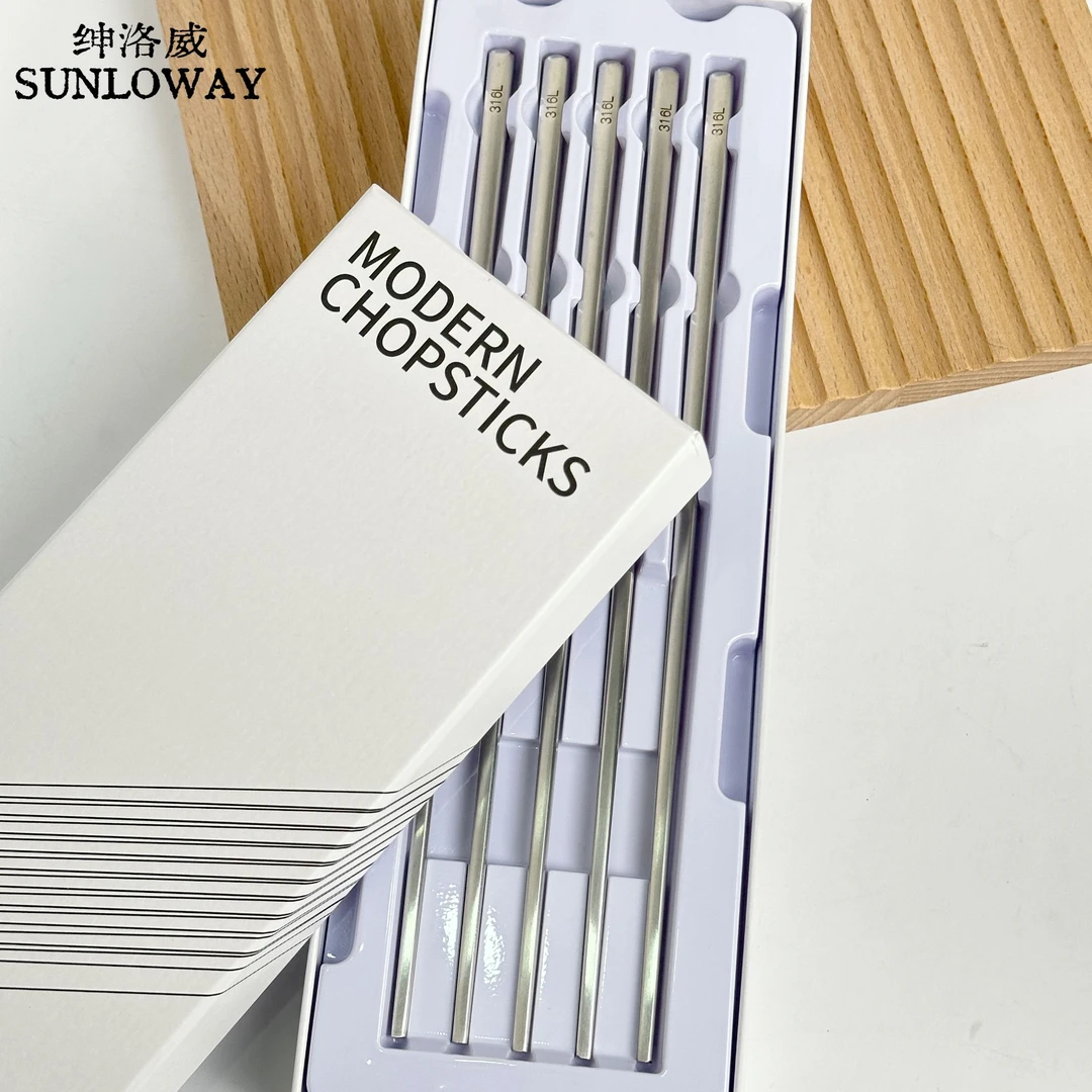 316不锈钢抗菌筷子家用新款防霉防滑食品级礼盒一人一筷高档K03