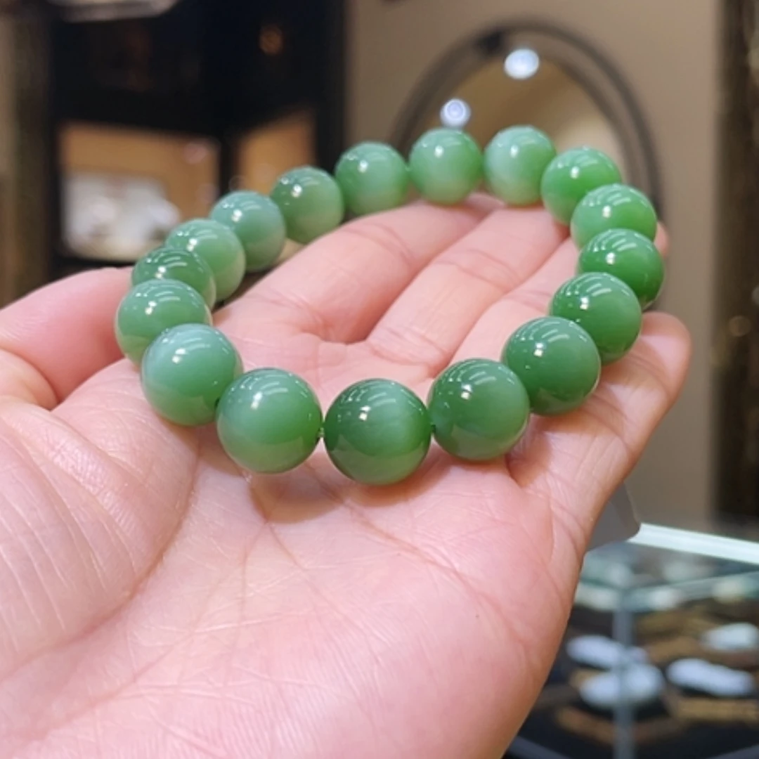 【闪购商品】和田玉手串未镶嵌12mm圆珠