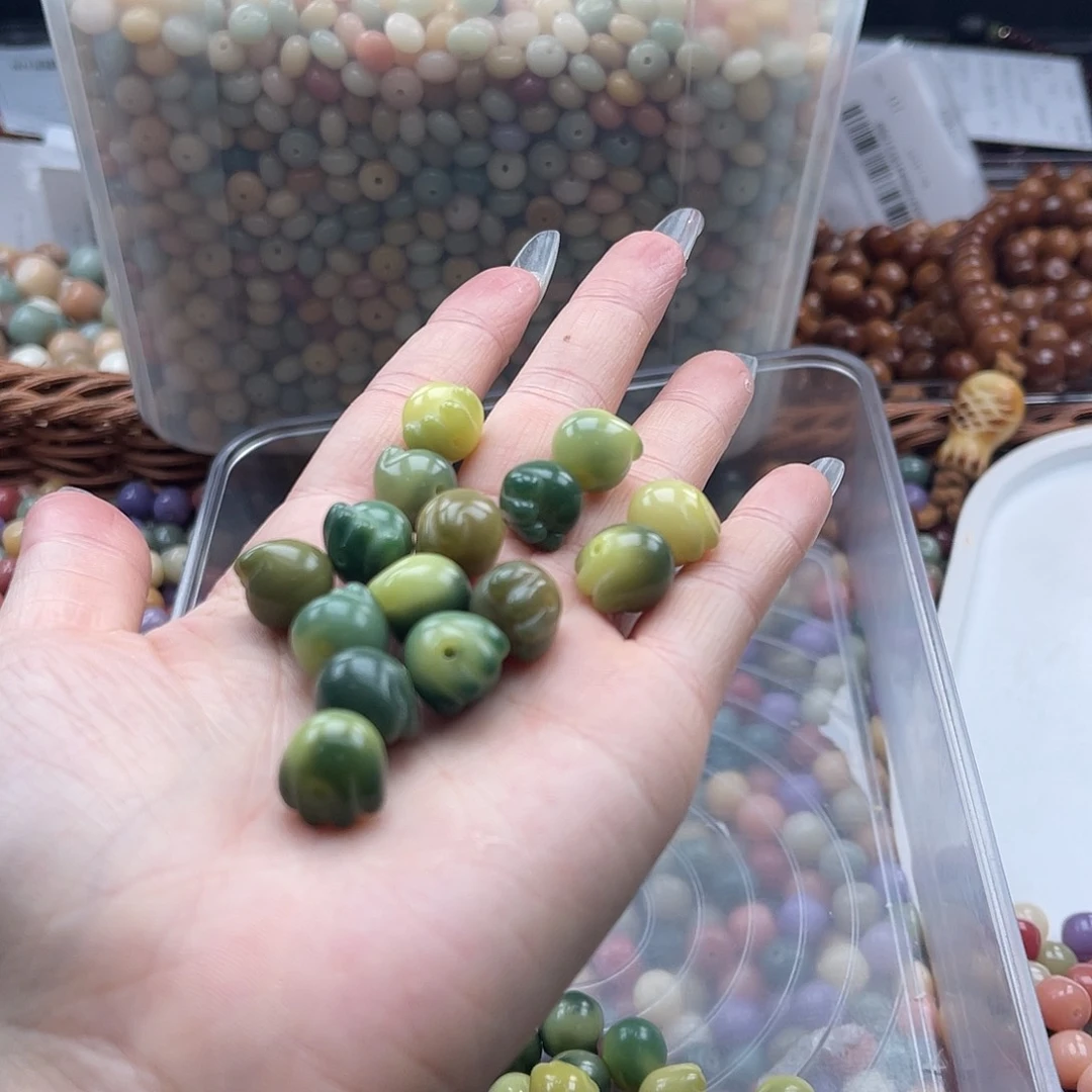 白玉菩提吊坠z瑕12mm/40+5颗