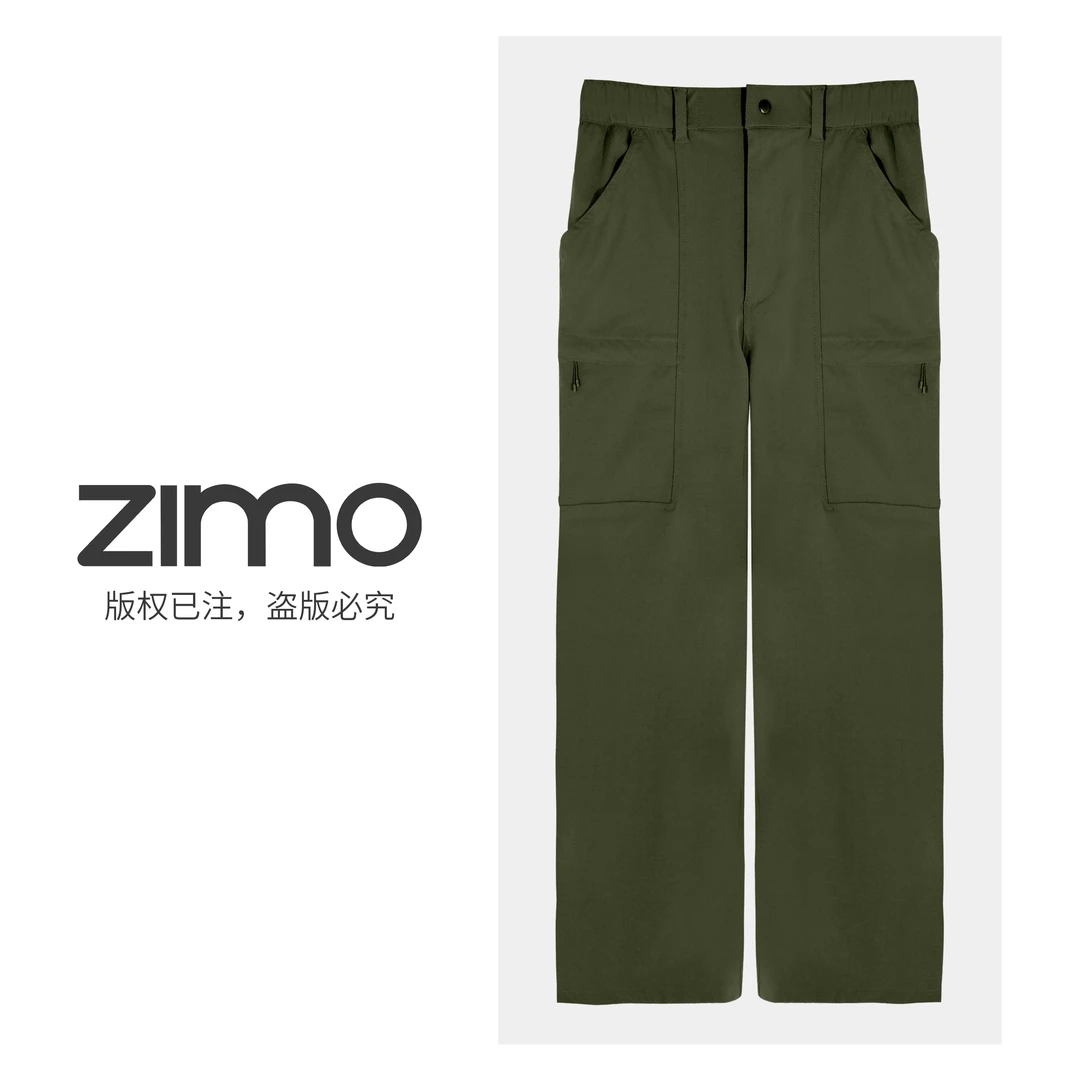 女士工装裤丛林绿134-zimo-健身服瑜伽裤外穿YFKZ134