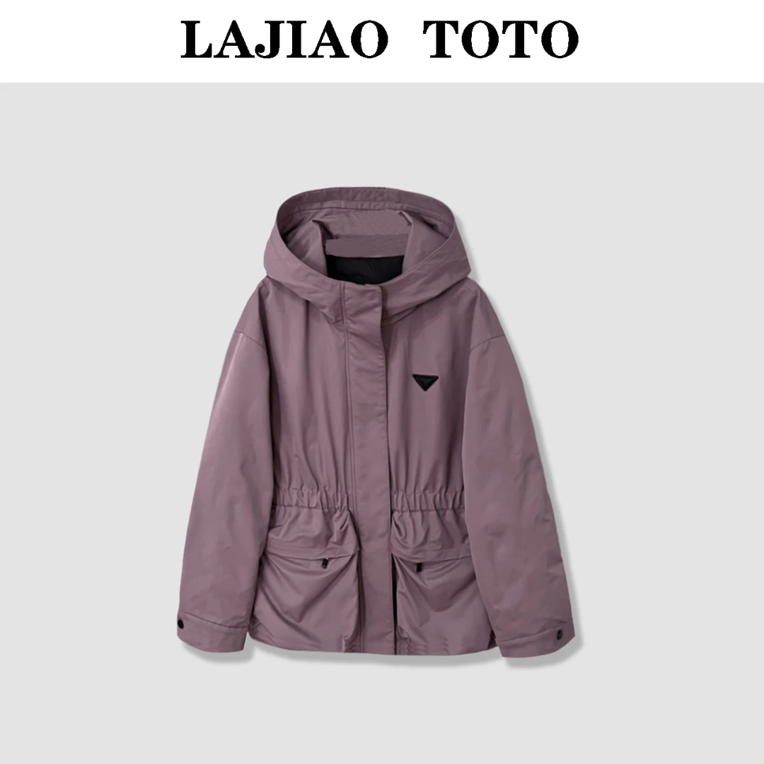 辣椒姐【三角鹅绒】冬季宽松舒适女士鹅绒冲锋外套#6125