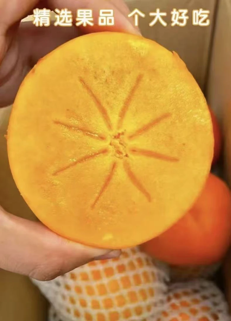 广西甜脆柿新鲜应季水果脆甜多汁大果整箱现采现发
