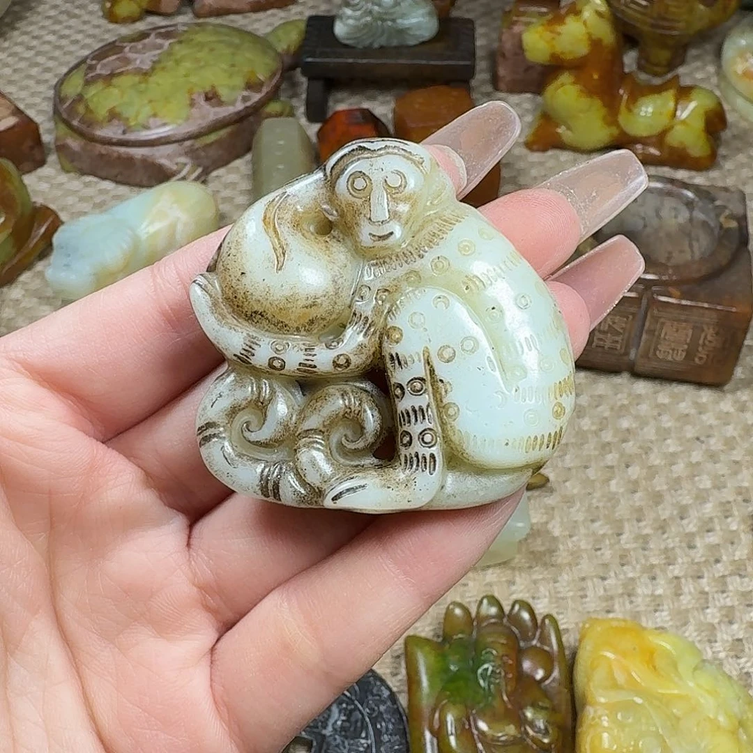 白玉菩提吊坠挂件