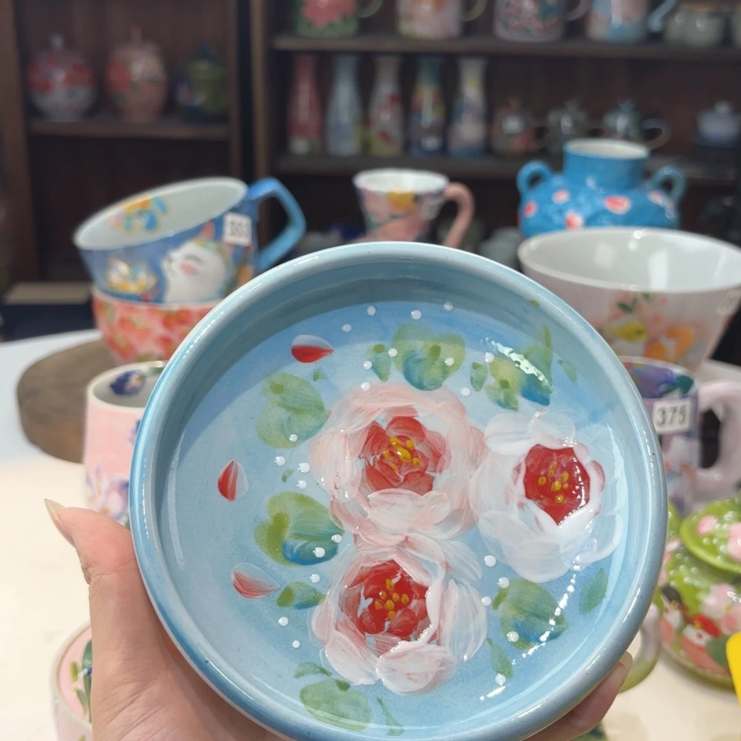 景德镇手绘高温釉下彩陶瓷茶具