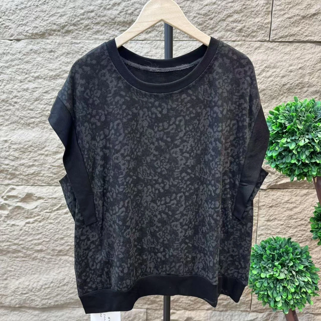 14230新款夏季休闲减龄简约气质遮肉T恤