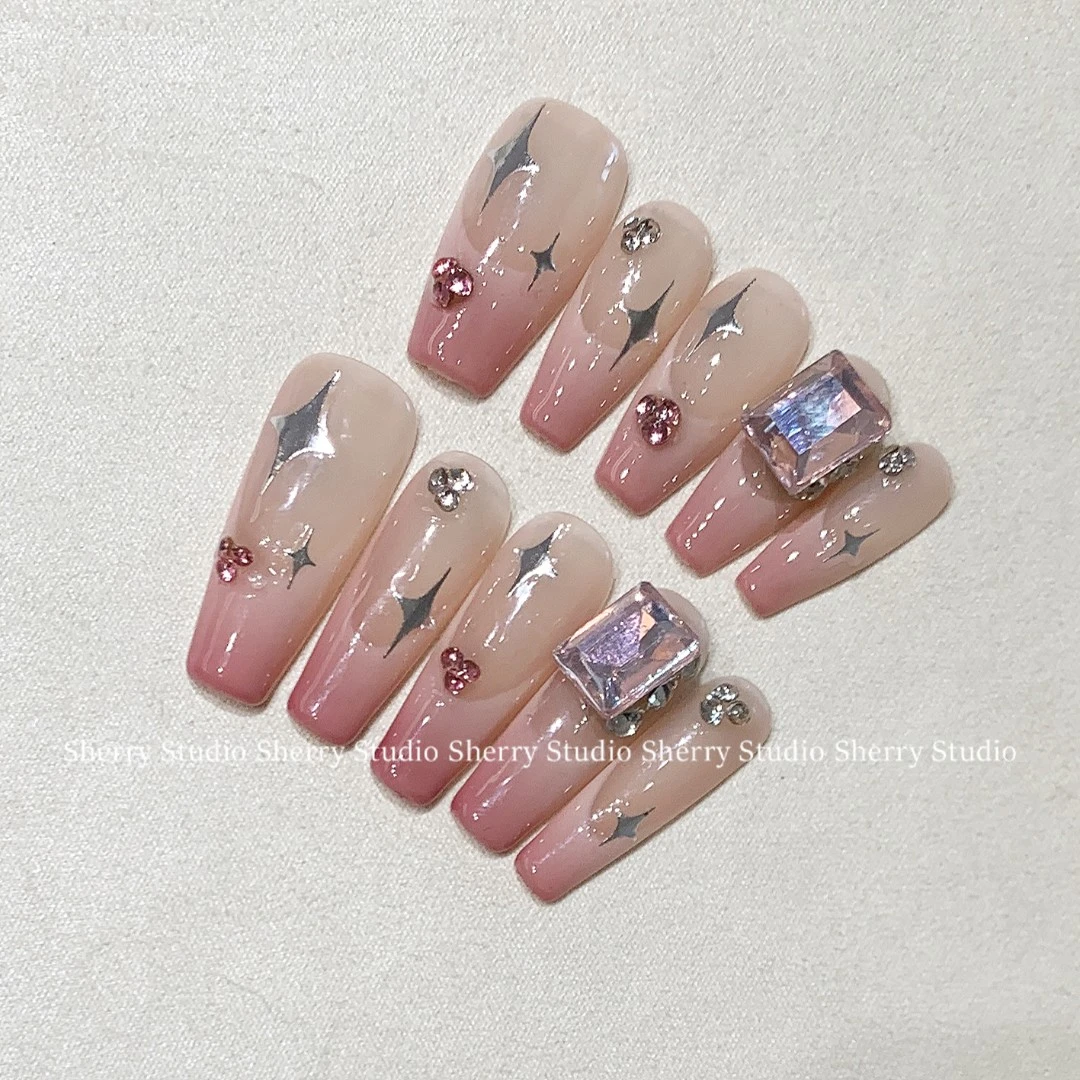 『皮粉幻想』纯手工穿戴甲仿真/可拆卸反复用美甲