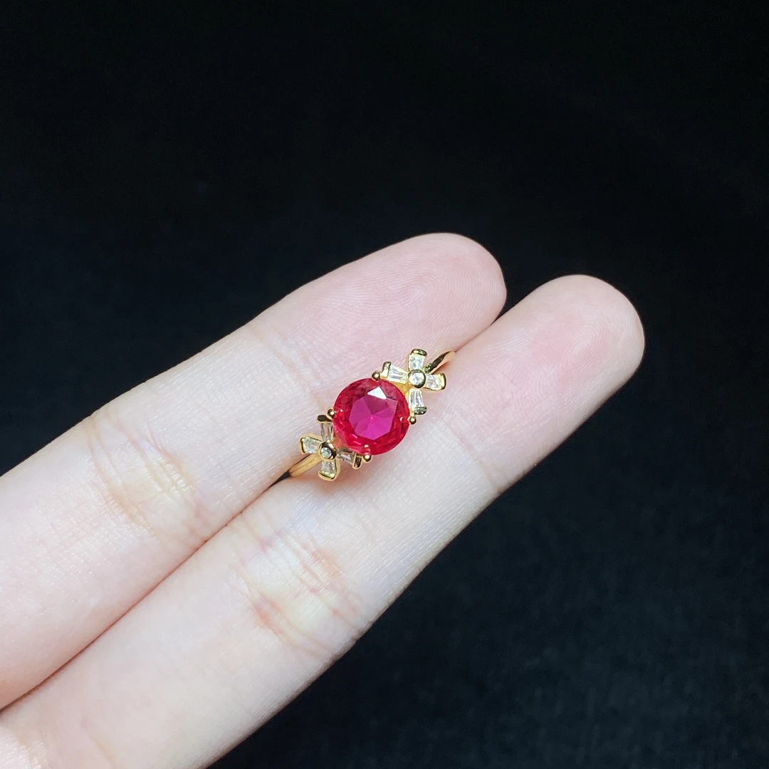 培育红宝石【小北好物】 培育红宝石戒指 2QH199X127【尺寸约7mm】