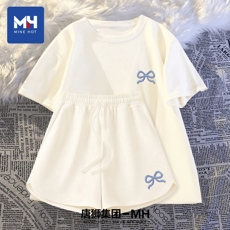 唐狮集团MH运动服套装女款2025夏季新款凉感冰丝可爱风格一整套