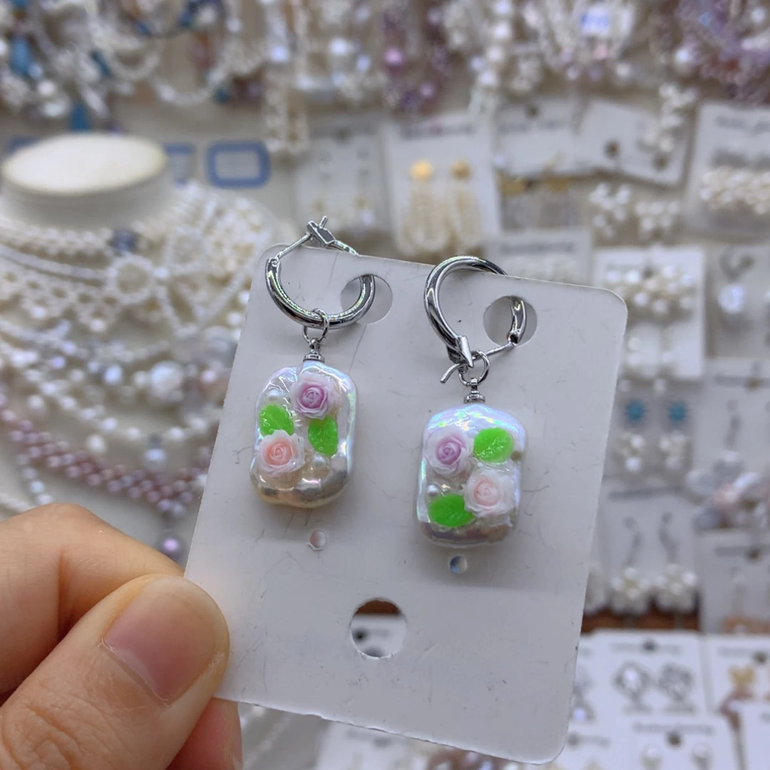 合金淡水珍珠项链耳饰