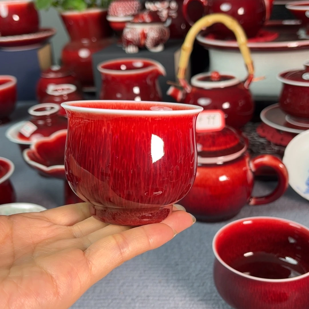 景德镇原矿釉圆龙杯