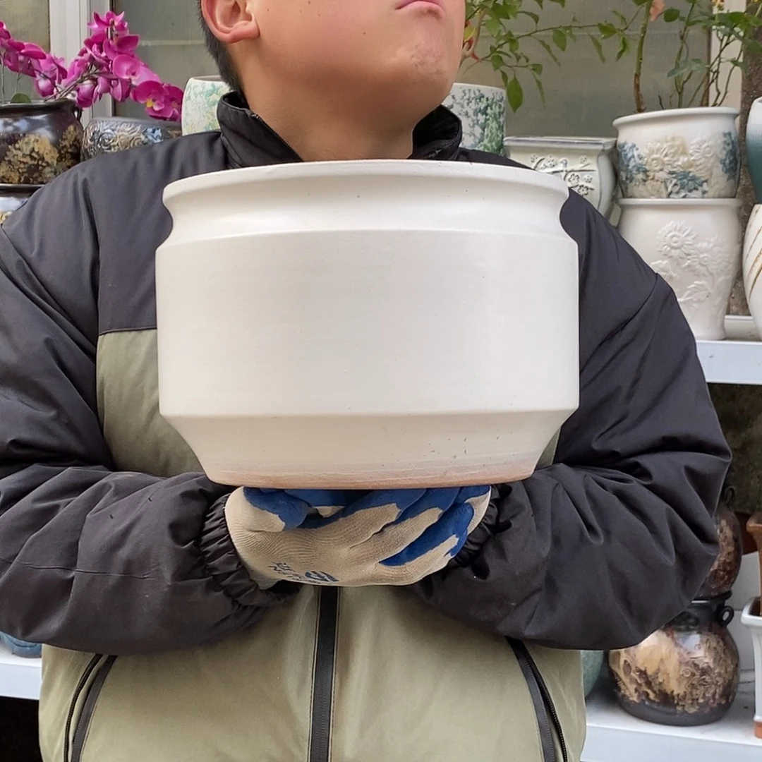 紫砂花盆口25高18