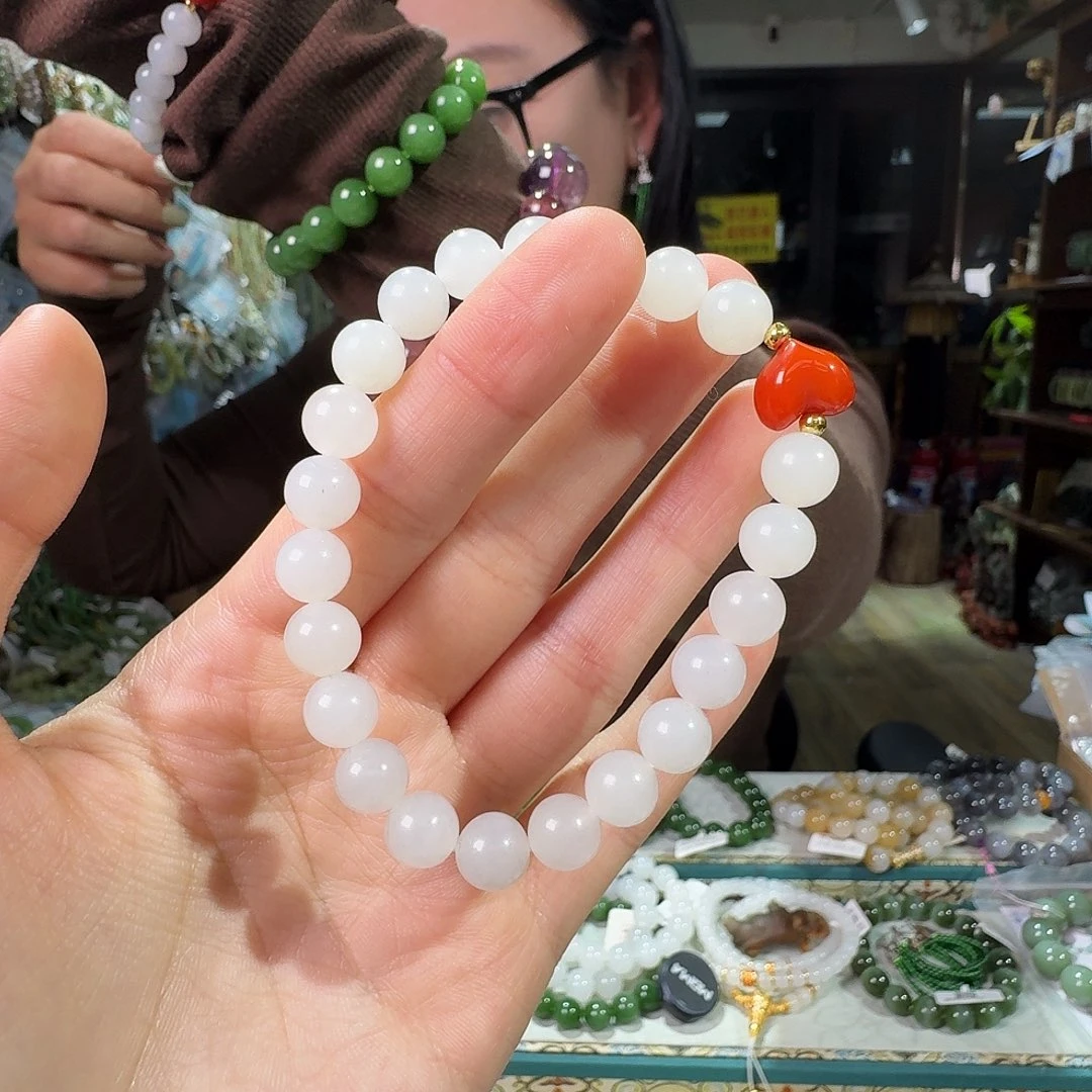和田玉未镶嵌手链
