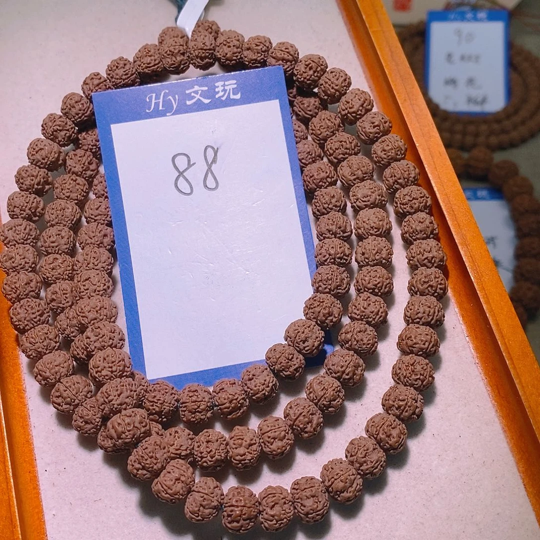 隔***董手串金刚菩提88古树平细脖挂10