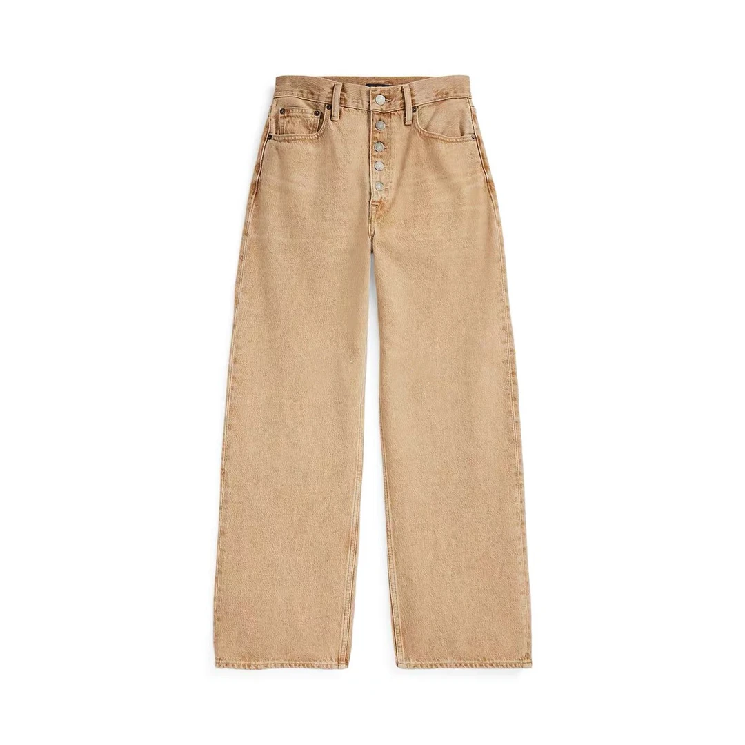 Z-16 五个扣子复古休闲9分牛仔裤