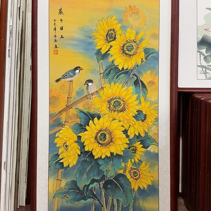 国画带框尺寸63*123厘米