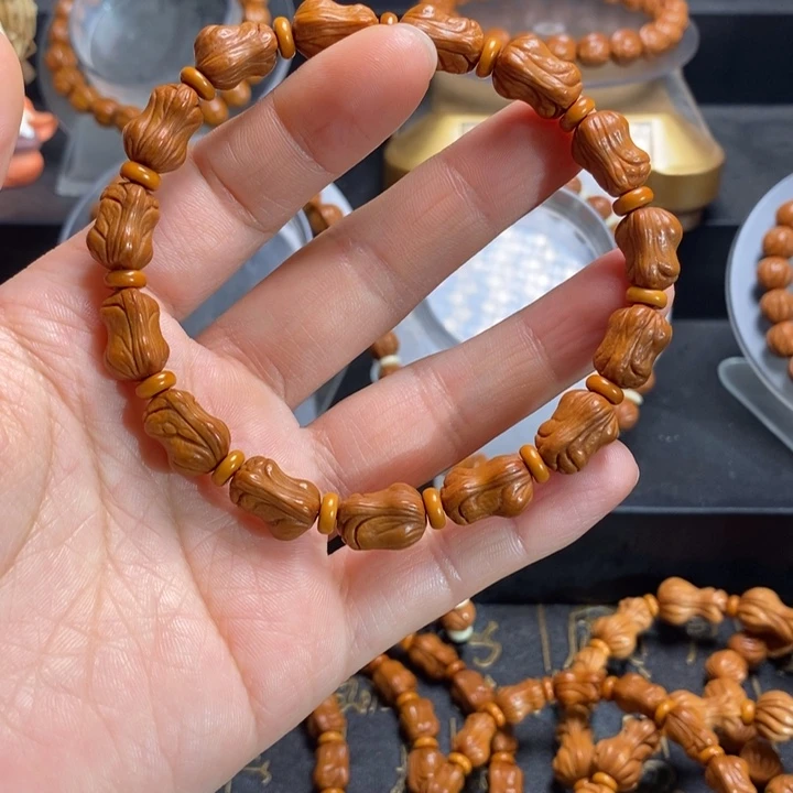 手串桃核迷你小花生手串9