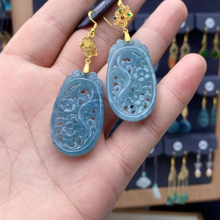 未镶嵌翡翠耳饰耳饰