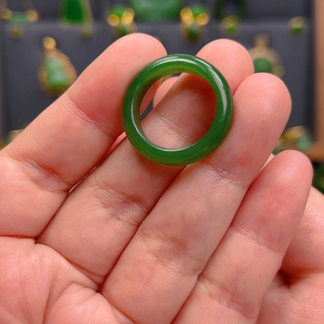 和田玉（碧玉）戒圈未镶嵌