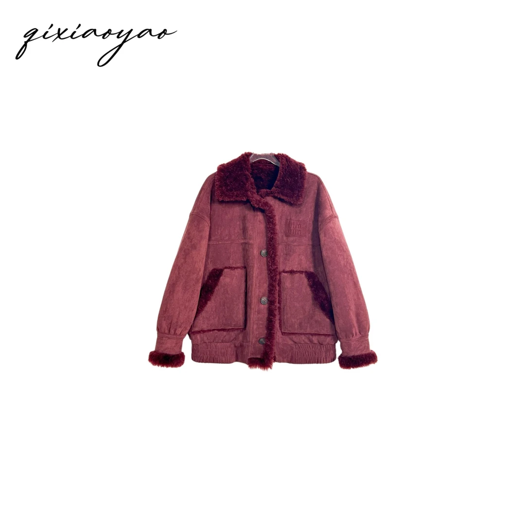 2024秋冬新款颗粒羊毛体外套#BHHFG1312