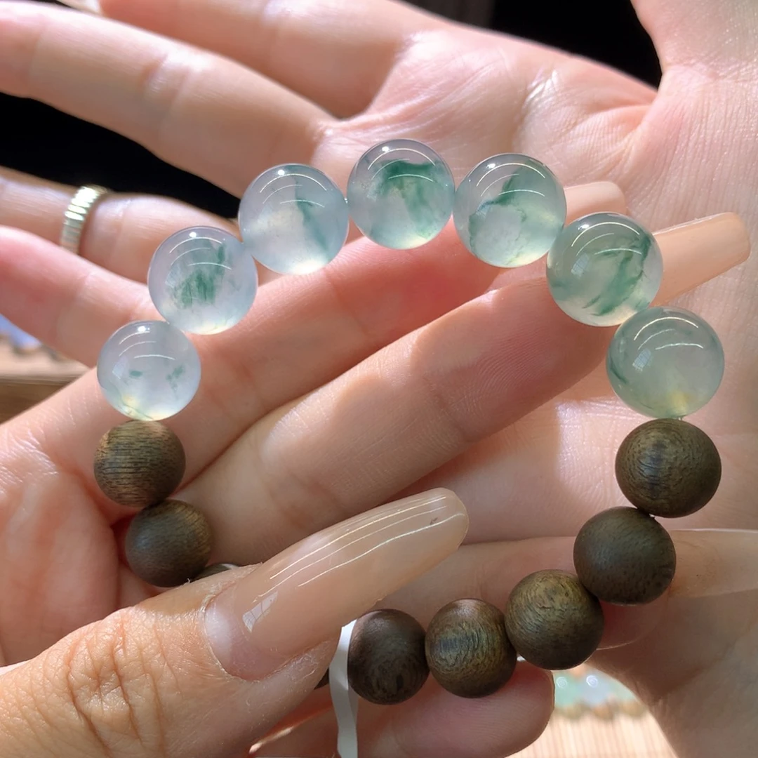 未镶嵌手串翡翠福利款大卡位种水飘花