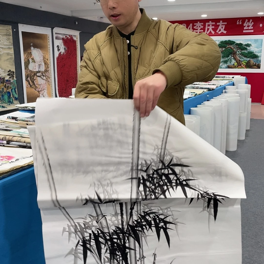 国画今天上午国画作品展示