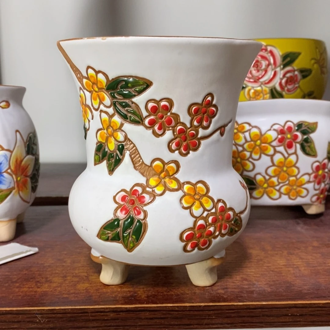 红陶韩式多肉植物花盆