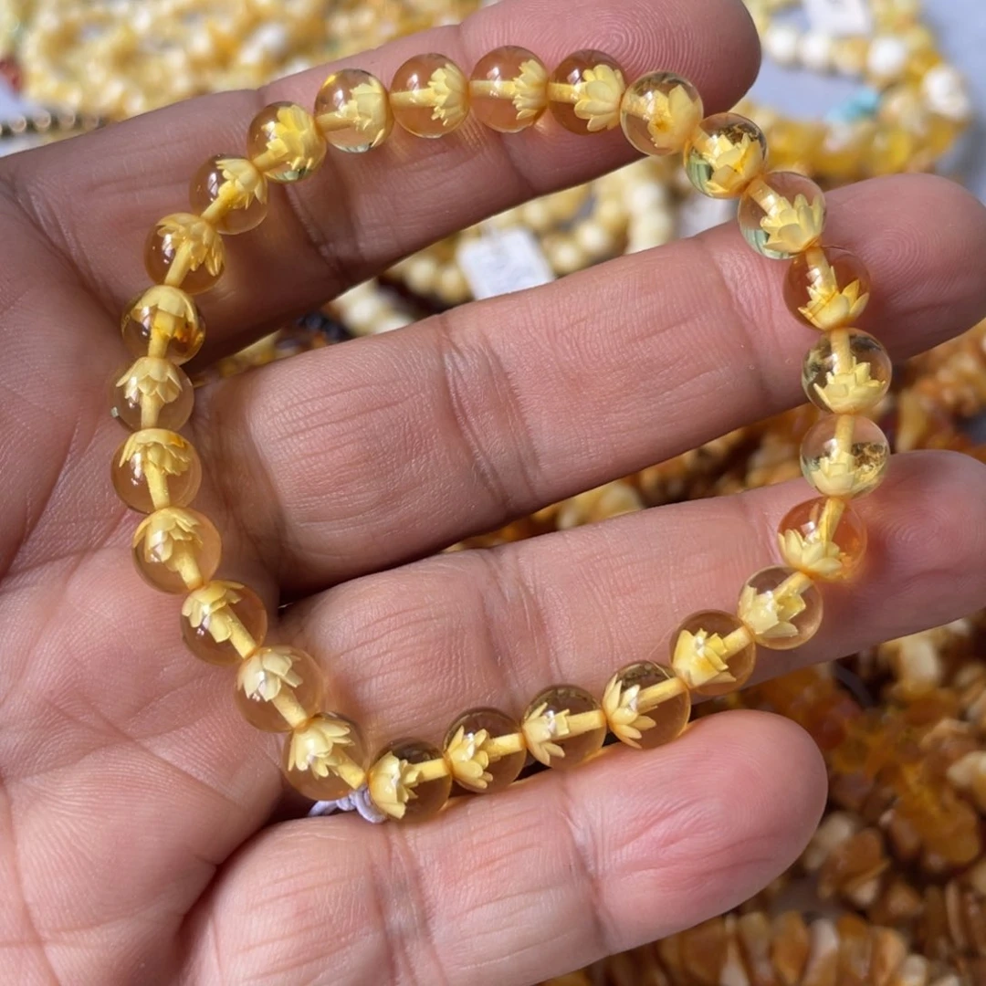 蜜蜡颈饰未镶嵌蜜蜡手串