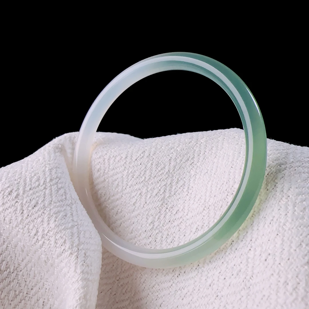 【手镯半山半水】叮当镯国风细条玉髓玛瑙手镯送自己送闺蜜礼物