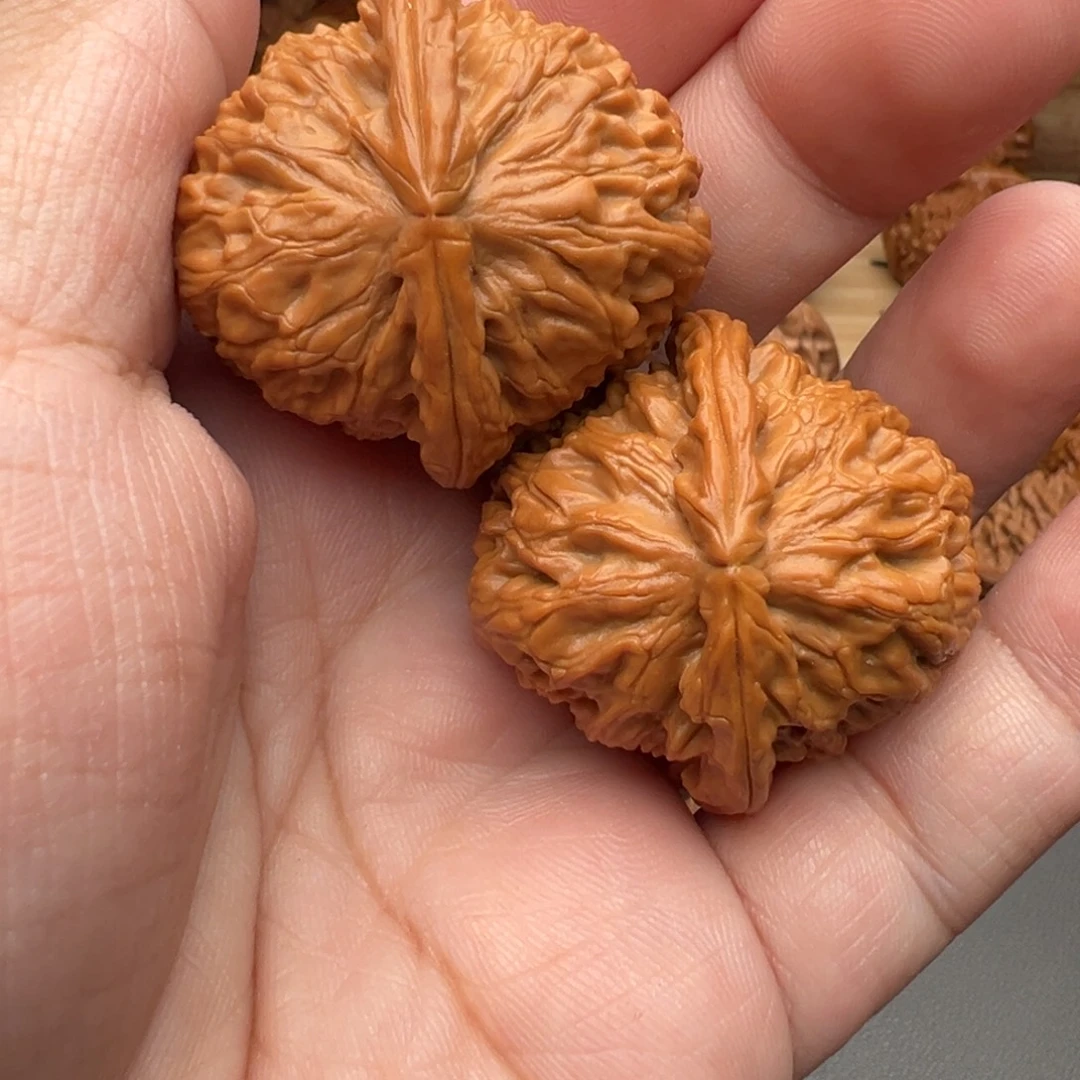 F***、文玩核桃把件白狮子