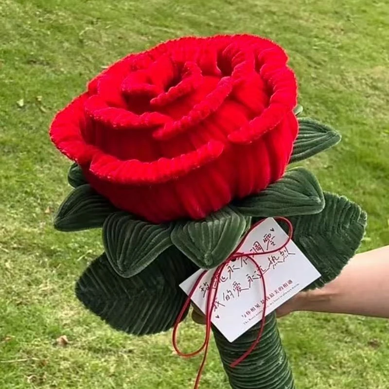扭扭棒胖嘟嘟巨型玫瑰花扭扭diy花束手工材料包教师节七夕礼物