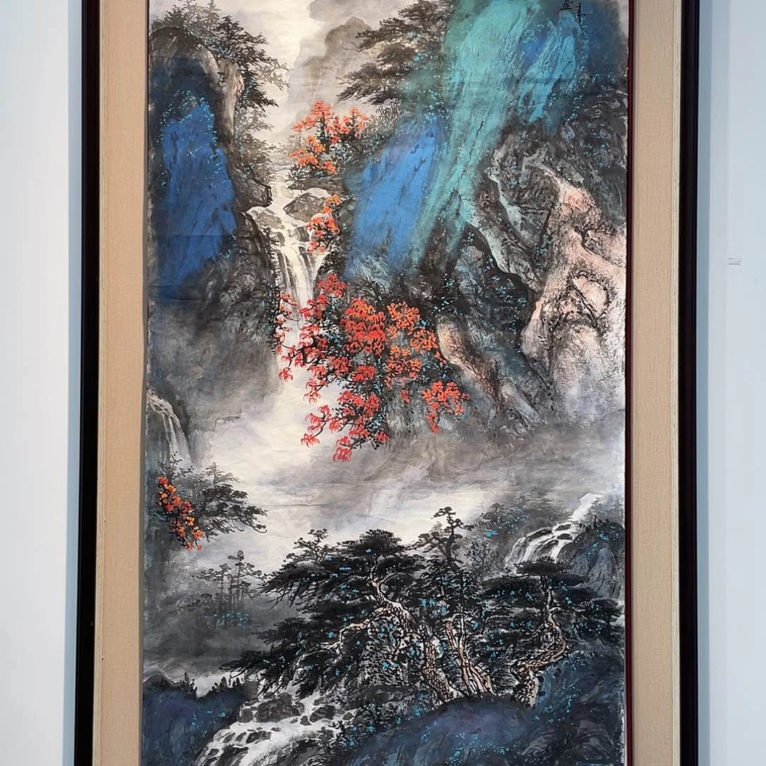 国画凌行志手绘作品