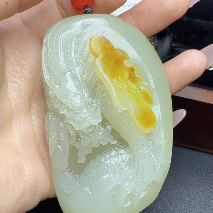 和田玉挂件未镶嵌老*夫T