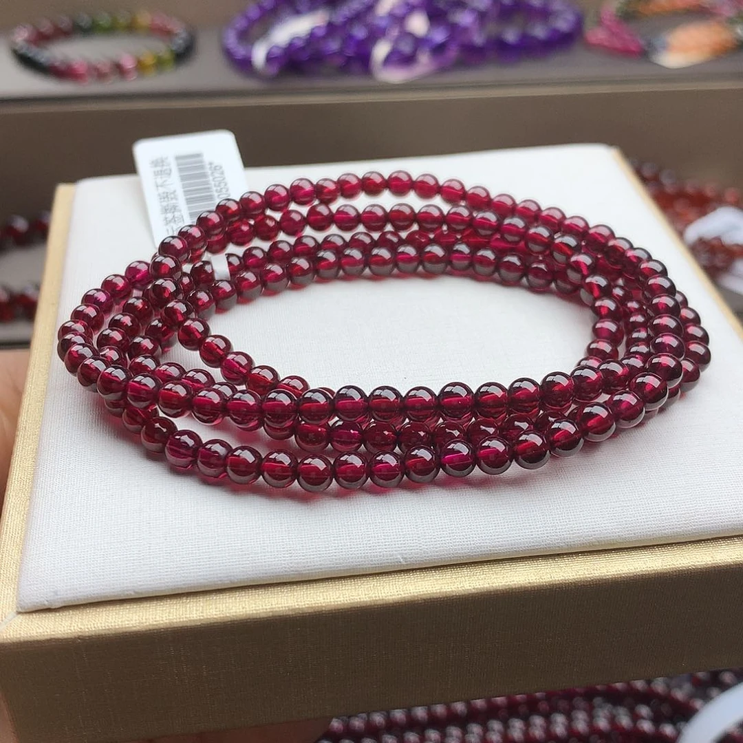 石榴石手串未镶嵌4.3