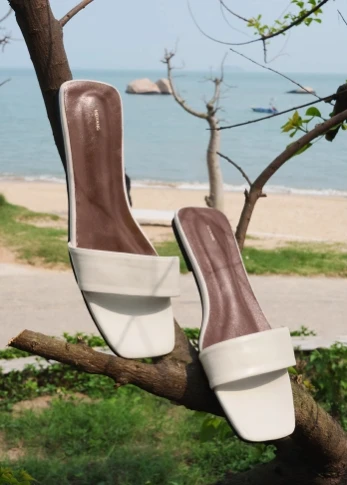 【5号福袋】美洋MEIYANG自由凉拖法式简约真皮一字带38