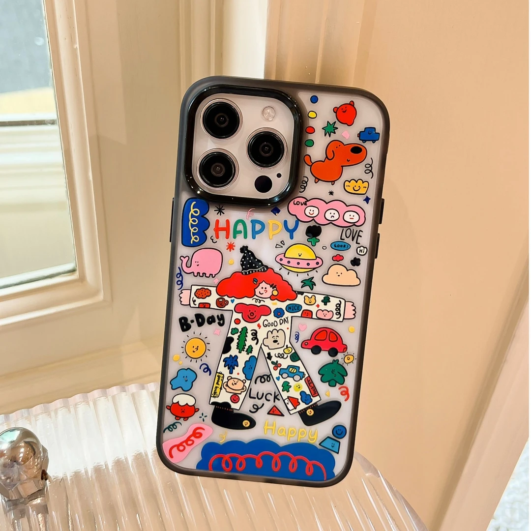 涂鸦女人适用于iPhone16ProMax手机壳苹果16 Pro新款15原创16防摔