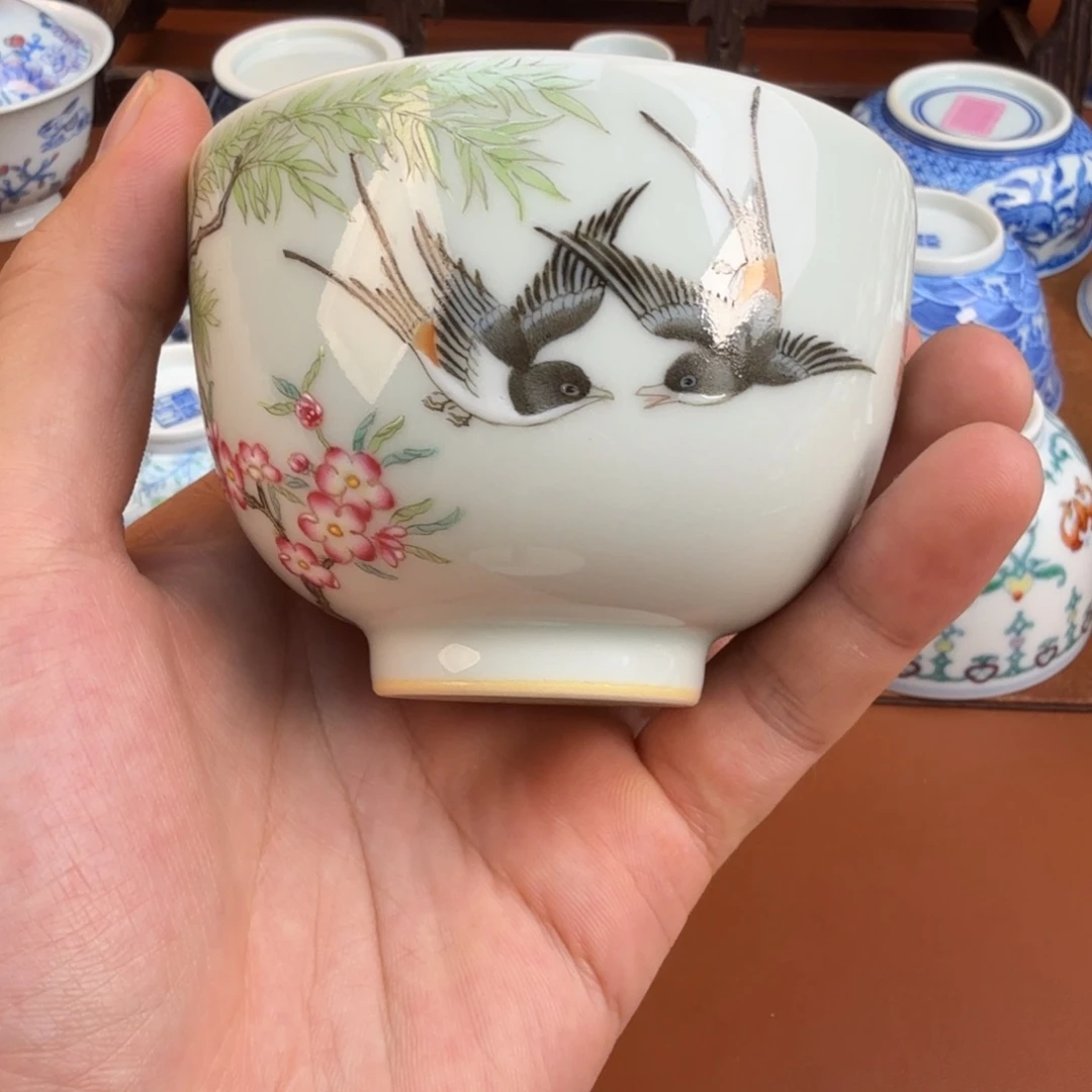 摆件景德镇瓷器手工手绘
