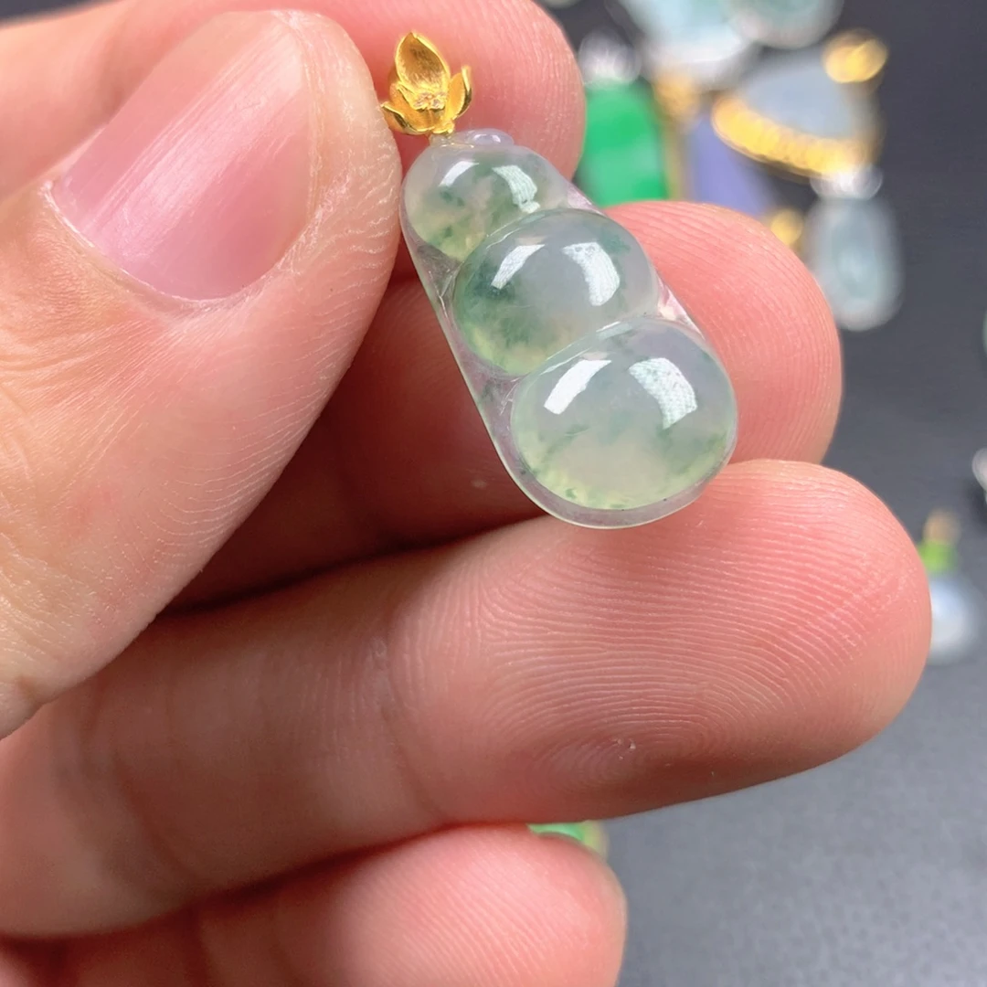 【闪购商品】翡翠18K金镶嵌颈饰翡翠