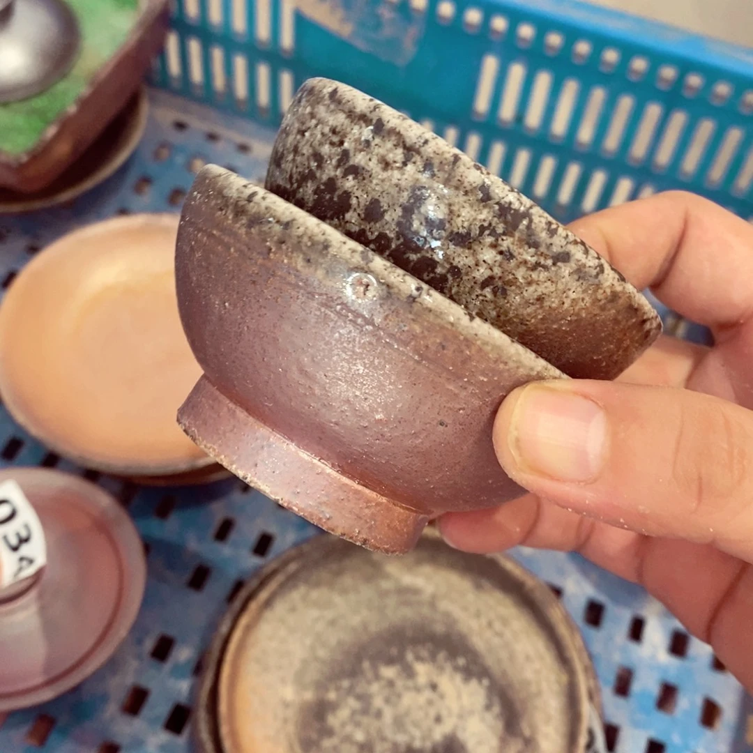 柴烧茶具陶瓷杯子