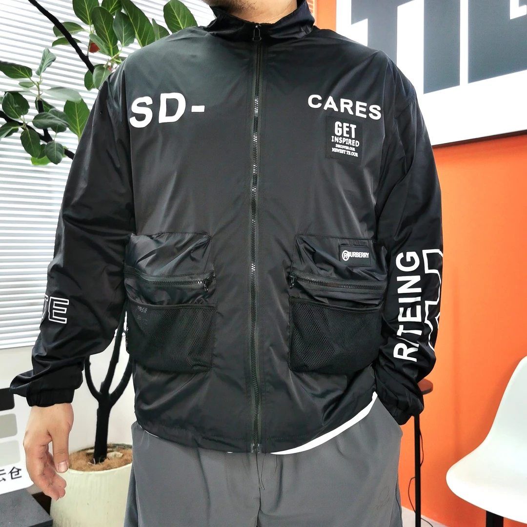 【反季特价】大码春秋机车防风透气外套菱形网格内衬SK110