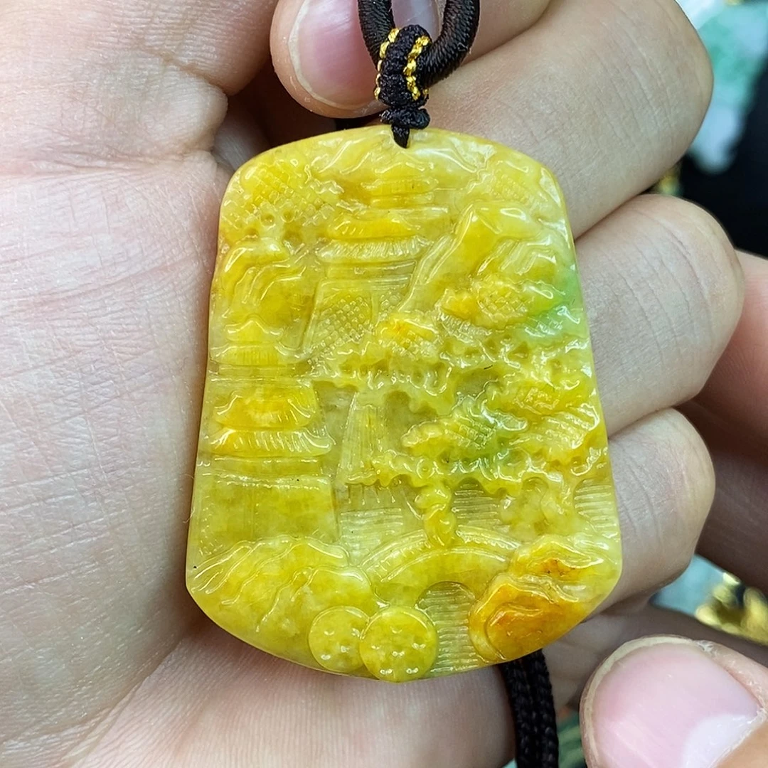 颈饰未镶嵌翡翠吊坠
