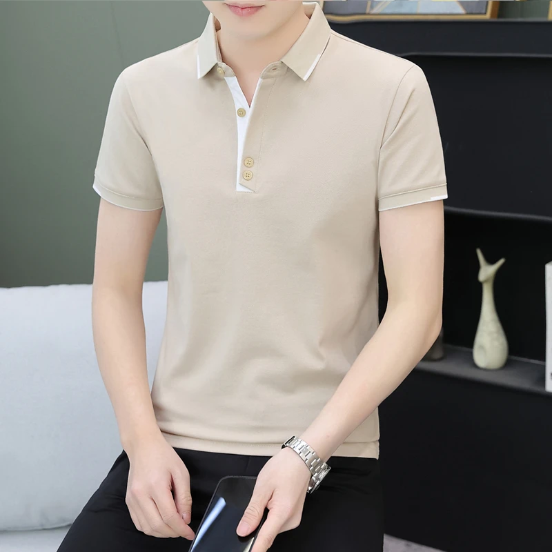 polo衫男短袖T恤夏季潮牌保罗有领衣服男士翻领半袖男装棉质体恤