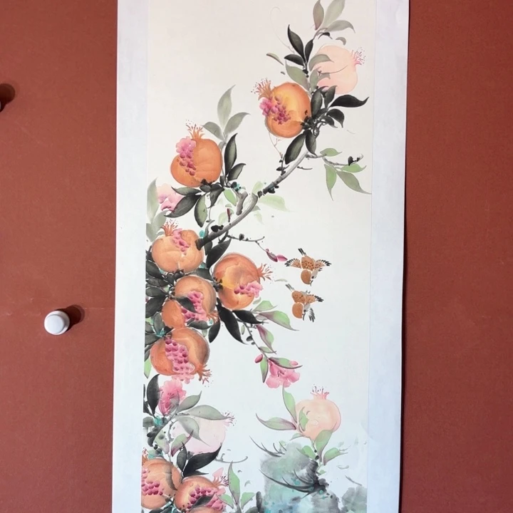 国画听兰老师花鸟