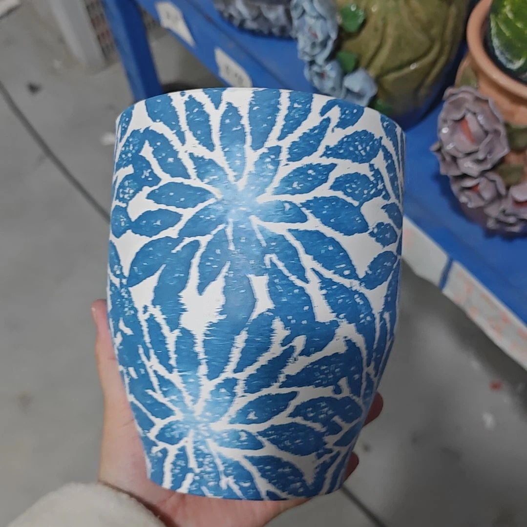 红陶吸水透气的白陶花盆凑满12发货