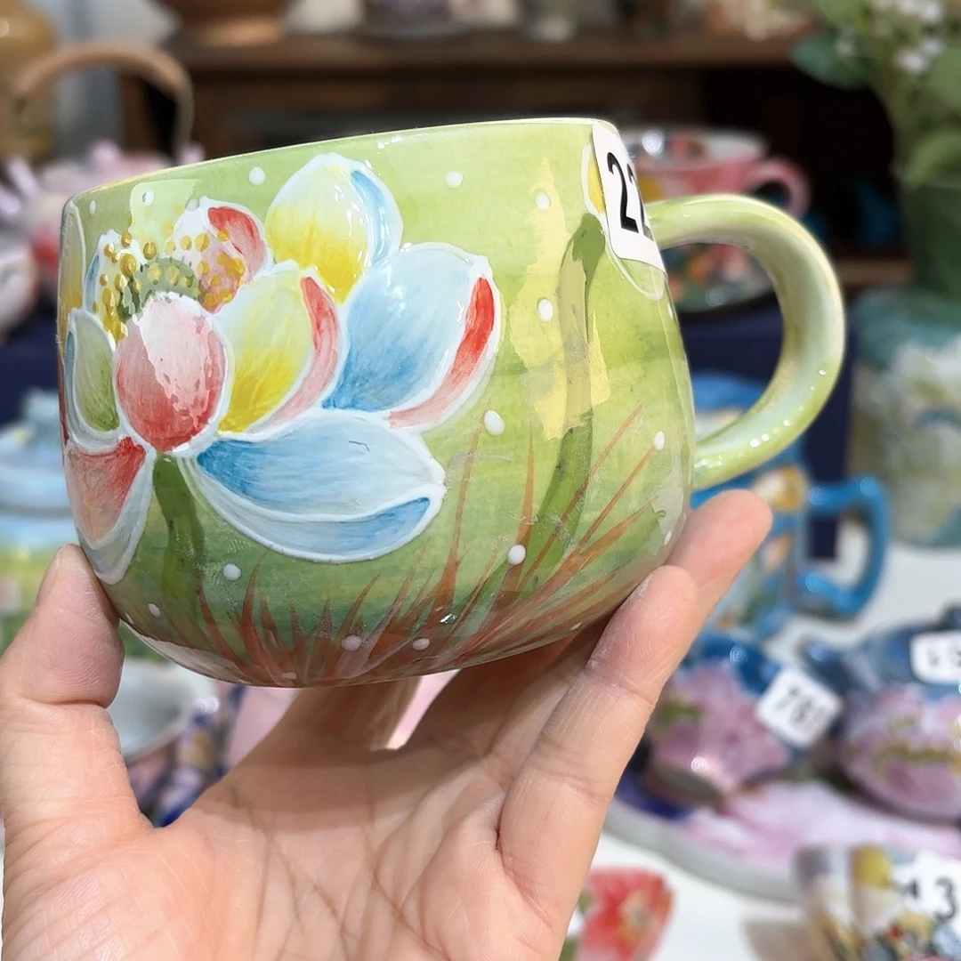 景德镇手绘高温釉下彩陶瓷茶具