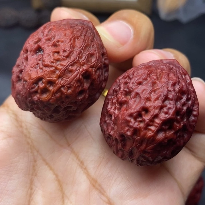 文玩核桃把件38尺蛇皮元宝