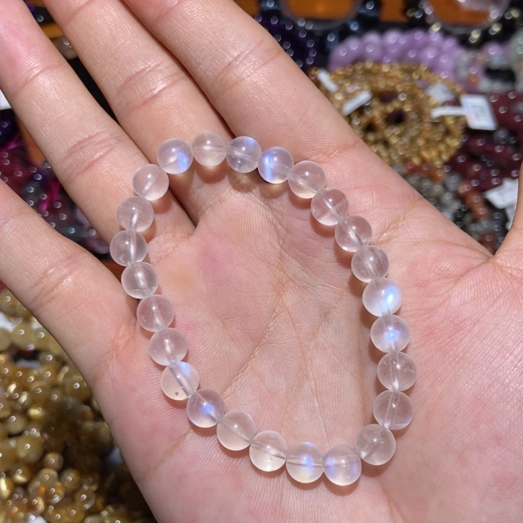 水晶手链未镶嵌蓝月光7.8m